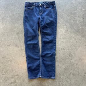 Vintage Y2K Patagonia Mid Rise Dark Wash Blue Denim Straight Leg Jeans Womens 27